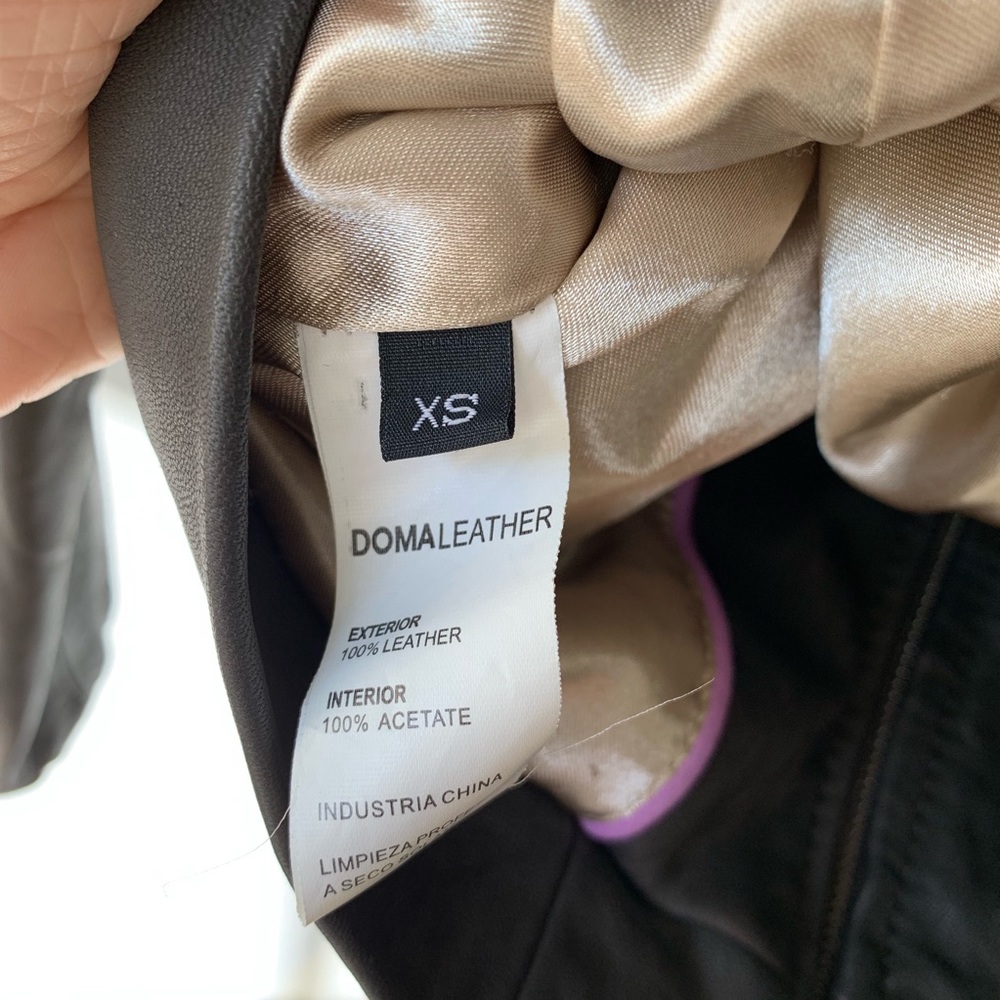 Doma Gray Leather Jacket - image 7